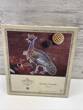 NWT sealed box John Derian Turkey Puzzle. Collectible 537 piece. Rare x target